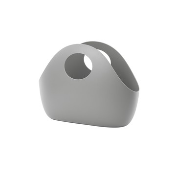 【日本岩谷Iwatani】ENOTS 日製軟質PE手提收納籃-5L-灰