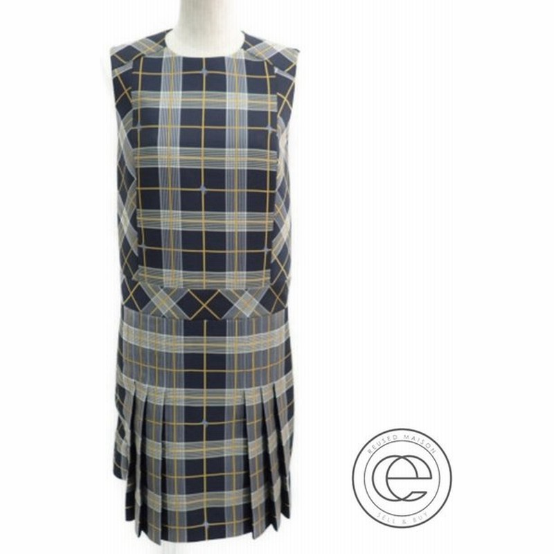 美品 国内正規 Burberry Londonバーバリーロンドン タータンチェック プリーツスカートノースリーブワンピースit38 レディース 通販 Lineポイント最大1 0 Get Lineショッピング