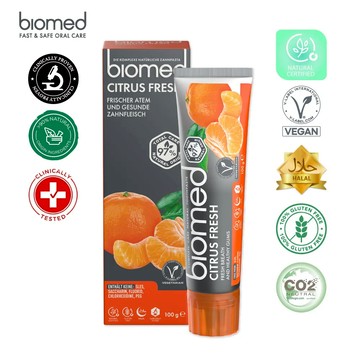 Biomed 歐洲 柚橘潔齒清新牙膏 100g