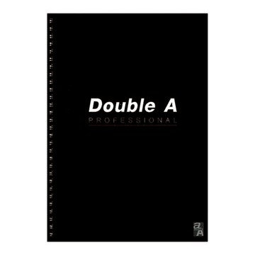 Double A辦公室系列筆記本/B5/線圈/黑/50頁