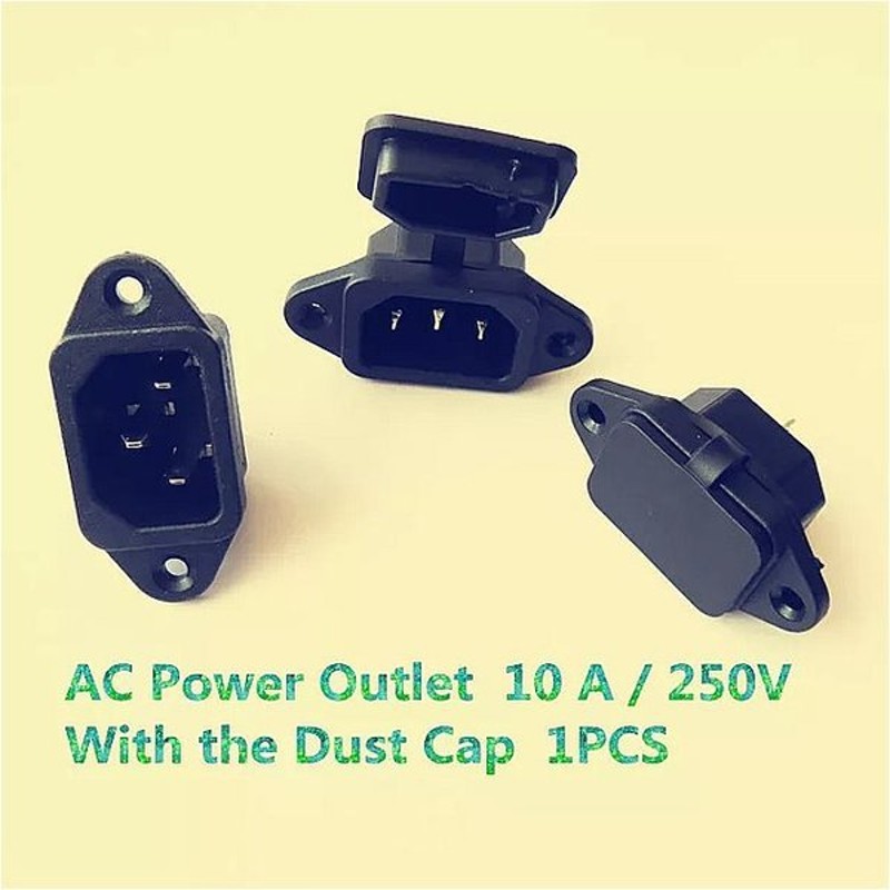 1ピース ロットyt628 Ac電源 コンセント 10 A 250 ボルト 電気 ソケット コンセント ケーブル ソケット 黒ではダスト キ 通販 Lineポイント最大0 5 Get Lineショッピング