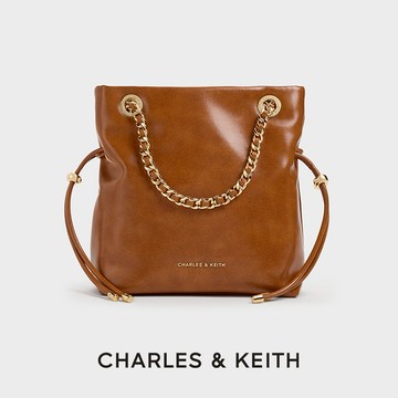 【CHARLES & KEITH】Arya 皮穿鍊斜背包 ｜溫柔質感系｜生日禮物｜快速出貨｜小CK
