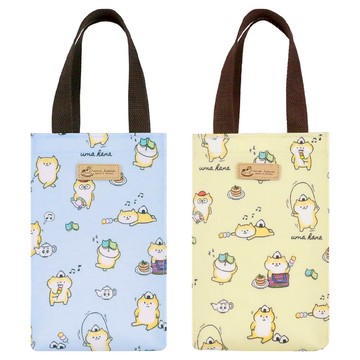 【uma hana】台灣製本丸柴隨身水瓶/冰霸杯防水的小提袋(水壺袋/冰霸杯袋/防水包)