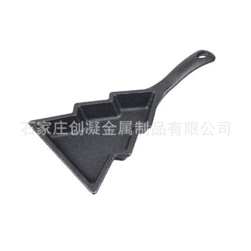 鑄鐵圣誕樹餅干模具 鑄鐵煎鍋  mini煎鍋 禮品平底鍋