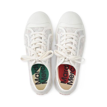 韓國 Mardi Mercredi FLEUR ECLORE SNEAKERS 花卉低筒休閒鞋 米色藍色BEIGE BLUE