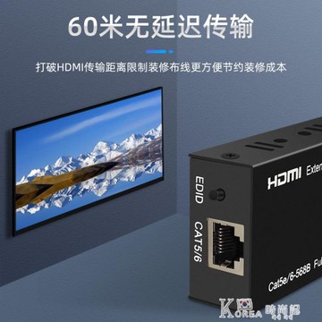 hdmi網線50米延長器1080無壓縮網絡信號放大轉換器網口轉rj45
