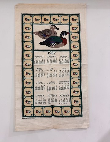 誕生年份 布曆1987美國早期年份布面茶巾 系列