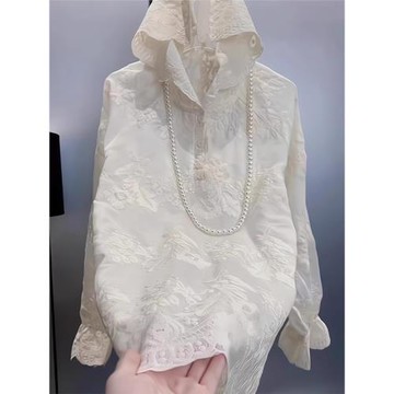 歐貨重磅早春夏季2025年新款女裝時尚氣質帽衫高級感漂亮穿搭上衣