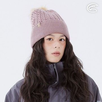 ADISI Oceanpure調溫雙層保暖帽(毛球可拆) AH24126 灰粉 (F)