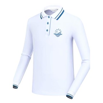 T25兒童高爾夫衣服長袖t恤男童秋冬新款運動polo衫大童青少年球衣