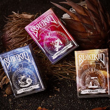匯奇收藏花切撲克 Solokid 十二星座 時尚創意炫酷潮流卡牌