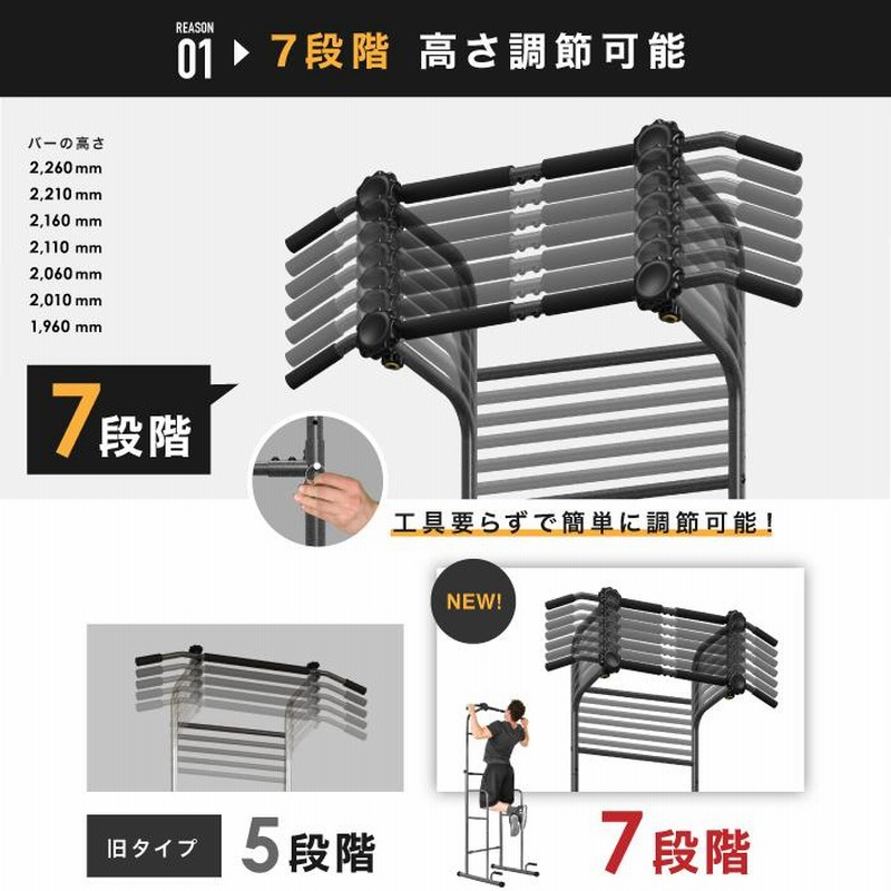 ぶら下がり健康器 懸垂マシン 懸垂 筋トレ マルチジム