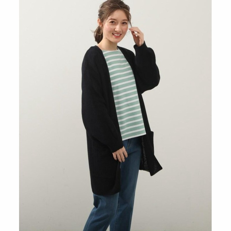 シューラルー ミドル丈トッパーカーディガン レディース ネイビー 通販 Lineポイント最大get Lineショッピング