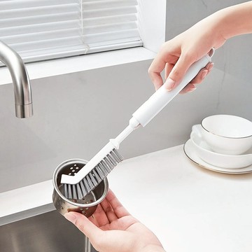 多功能伸縮式L型直角清潔刷(附隙縫刷) 單一規格