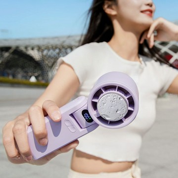 蝦皮隔日到貨【高速折疊冷敷風扇】折疊式數顯冰敷風扇 100段風速 半導體致冷 冷敷降溫 Type-C充電 可帶上飛機