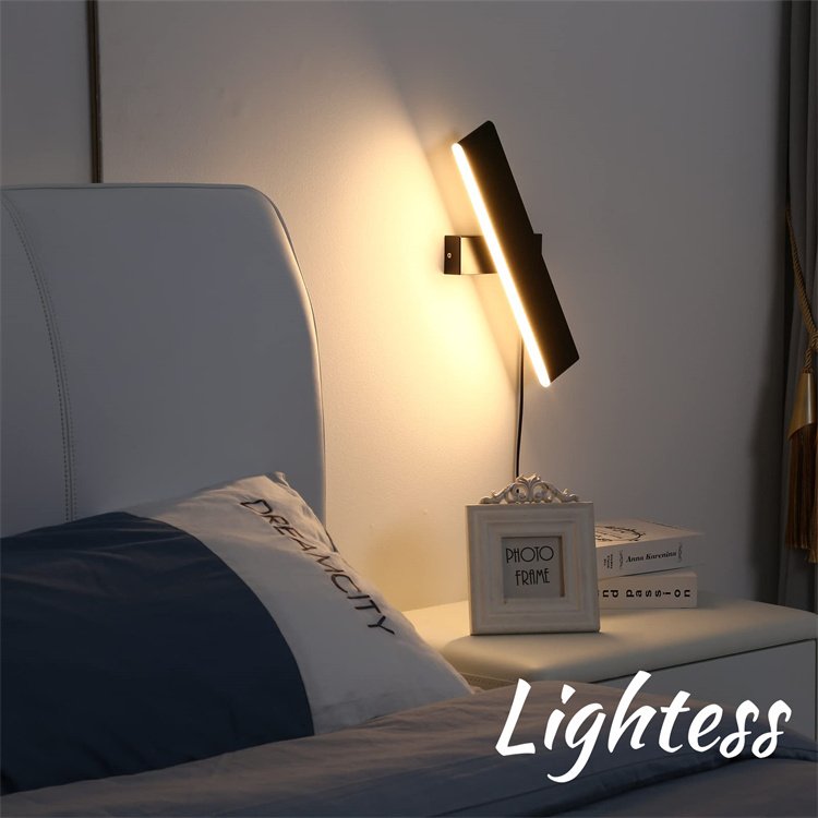 Lightess LED ブラケットライト コンセント式 明るさ調節 角度調整 ウォールライト 玄関ライト 壁付け照明 工事不要 調光スイッチ付き  インテリア調 暖色 9W 通販 LINEポイント最大0.5%GET | LINEショッピング