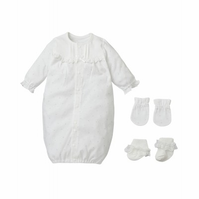 綿混スムース セレモニードレス3点セット ツーウェイオール ミトン ソックス ベビー服 子供服 男の子 女の子 ベビー服 Babywear 通販 Lineポイント最大get Lineショッピング
