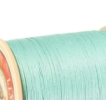 法國 Fil Au Chinois打蠟亞麻線 愛馬仕手縫麻線 448 綠玉色