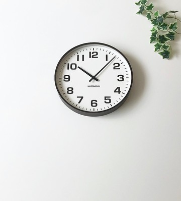 KATOMOKU plywood clock 15 棕色 (km-92BR) 掛鐘  日本製造