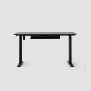 伊登電動升降辦公桌 120cm 黑
