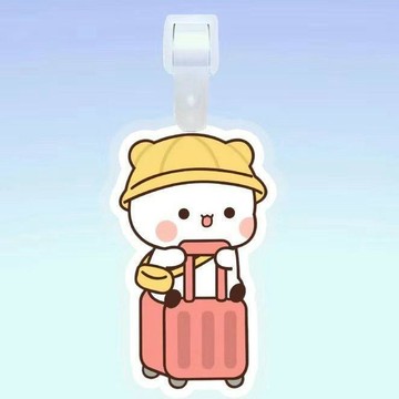 平價好物✨限時免運 一二布布周邊行李牌行李箱亞克力吊牌可愛包包卡通掛飾掛件 回購率高 高評價推薦
