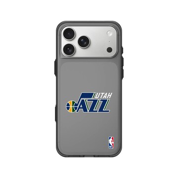 iPhone 17 Pro Max Clear (相機按鈕) 酷墨灰 - NBA - Logo-猶他爵士 Utah Jazz - Light