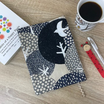 森林飛鳥 手作布書衣 布書套 A5/25K 可調式書衣