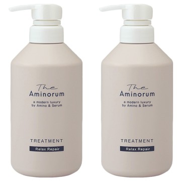 KUMANO 熊野油脂 The Aminorum 奢華氨基酸修護潤髮乳 TREATMENT  400ml  2瓶