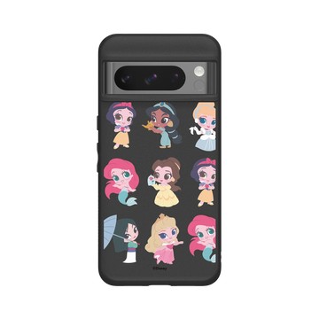 Pixel 8 Pro SolidSuit 黑 - 迪士尼-公主系列 Disney Princess - Q版-迪士尼公主