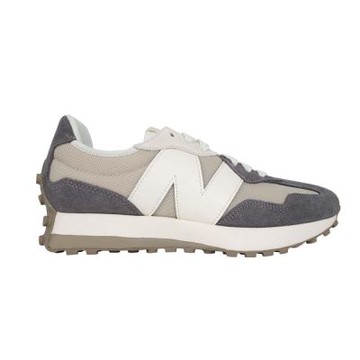 NEWBALANCE 男復古休閒運動鞋-麂皮 327系列 NB N字鞋 U327LND 深灰淺灰白