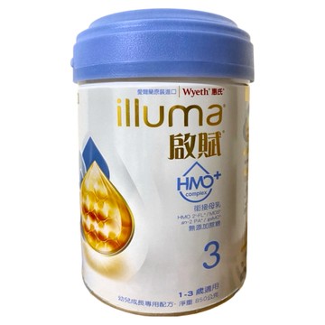 illuma 啟賦 幼兒成長專用配方奶粉 3號 HMO 1~3歲  800g  1罐