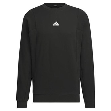 【下殺】Adidas 長袖上衣 男裝 女裝 寬鬆 純棉 黑【運動世界】JG8590