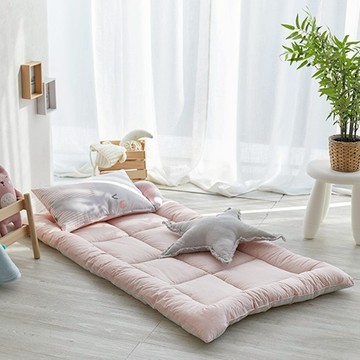 shez Home 孩童四季款午睡棉質薄墊  粉色小象款  70 x 125cm