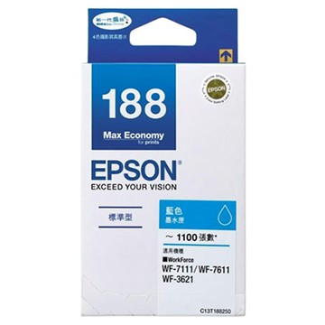 EPSON 墨水匣Epson wf-3621/7111/7611  藍色  1入