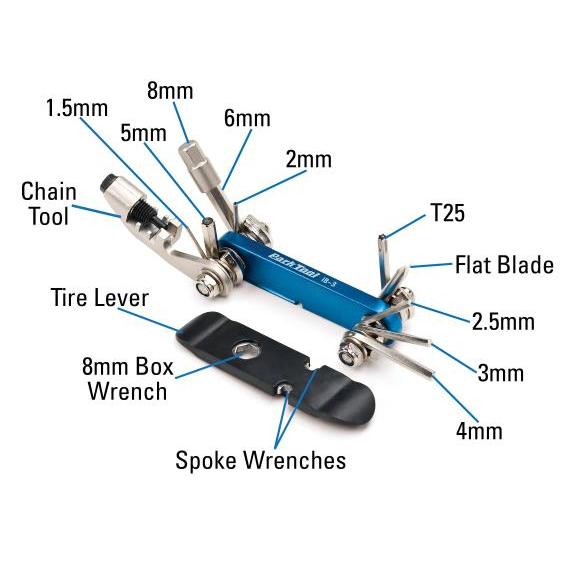 パークツール(ParkTool) マルチツール アイビームフォールディングツール 工具13種 IB-3