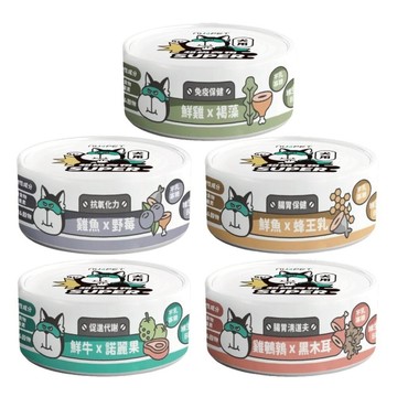 【單罐買10送1(80g)】陪心寵糧 貓主食罐80g/170gsuper小白主食罐 世界風罐 幼貓 屁孩罐 慕斯 主食罐