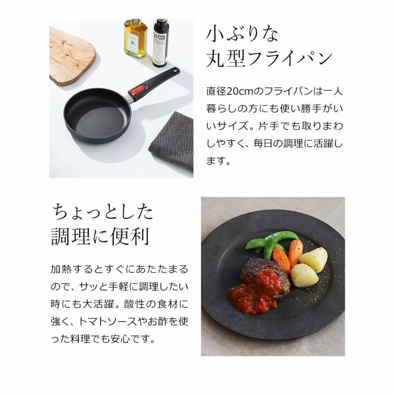 WOLL フライパン 20cm ドイツ製 取っ手が取れる こびりつかない PFOA ...