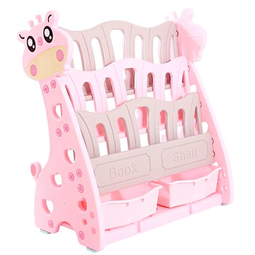 兒童書架 兒童書架簡易家用落地寶寶玩具收納架幼稚園圖書架塑料卡通繪本架【MJ194083】