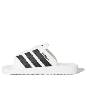 adidas Gazelle Beach Slides 'White Black'