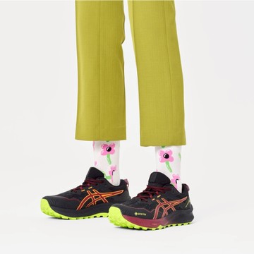 瑞典 HAPPY SOCKS Nature系列-個性氣球花 - 黑色-EU(36~40)