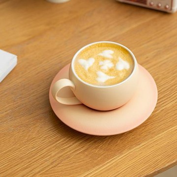 星喜咖啡杯禮物咖啡廳杯碟陶瓷蛋杯拿鐵拉花杯下午茶杯禮盒便攜