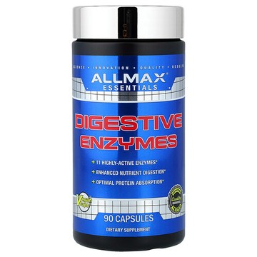 ALLMAX, Essentials，消化酶，90 粒膠囊