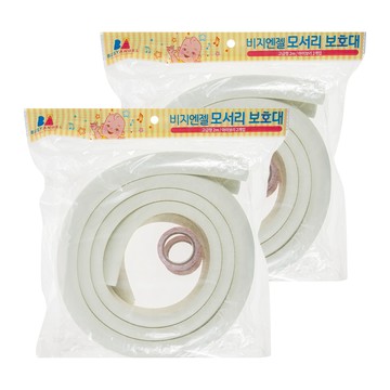 BUSYANGEL 高級防撞泡棉條 2米  34 x 34 x 13mm  象牙白  2條