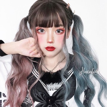 現貨+預購 女假髮長假髮透氣假髮片輕量假髮免打理隱形增髮整頂假髮角色扮演-拼色捲髮73xw24【獨家進口】【米蘭精品】