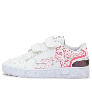 (TD) Sega X PUMA Ralph Sampson Casual Board Shoes White/Pink/Golden