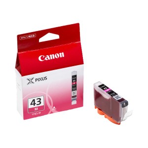 （まとめ） キヤノン Canon インクタンク BCI-43M マゼンタ 6378B001 1個 