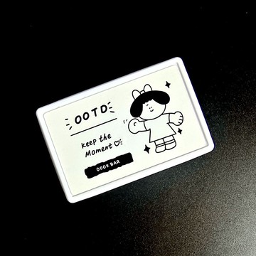 OOOK BAR 原創插畫 OOTD 疊疊章手帳光敏印章 學生手帳裝飾文具素