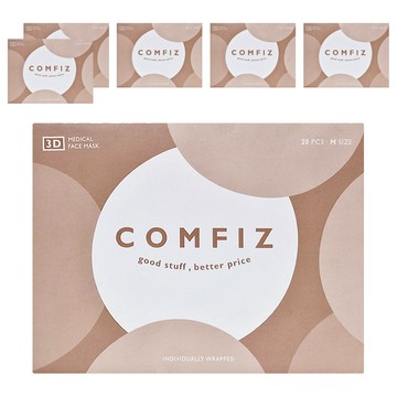 COMFIZ 康菲 3D醫療口罩 M  黛妃紫  20片  6盒
