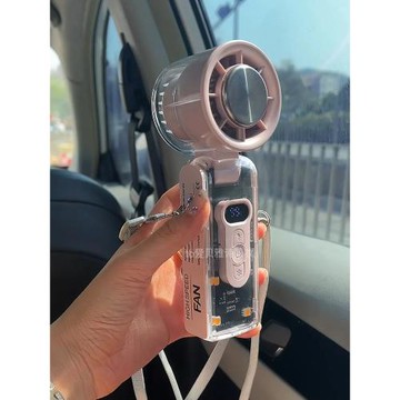 我宣布今年夏天隨身小風扇就它了！手持制冷風扇迷你usb充電掛脖