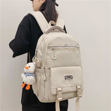 書包女潮大學生原創設計感大容量電腦背包初中生高中學生雙肩包男